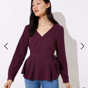 NWT loft wrap blouse